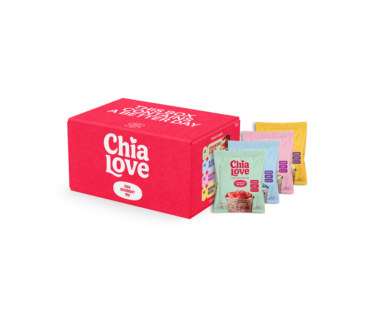 Chia Overnight Mix - Variety Pack (16)