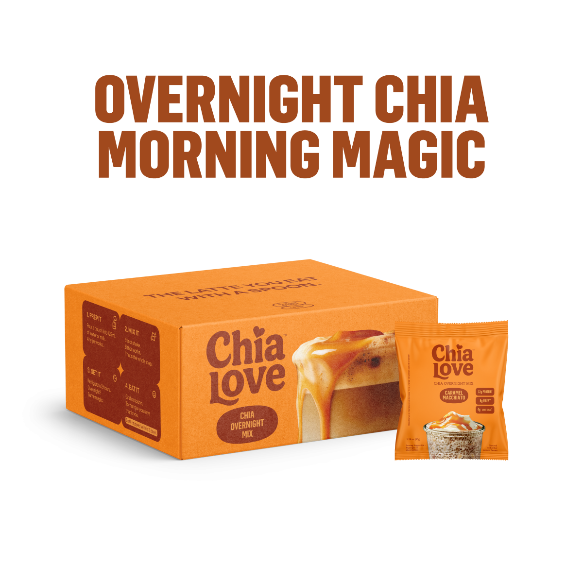 Chia Overnight Mix - Box of 8 Individual Pouches