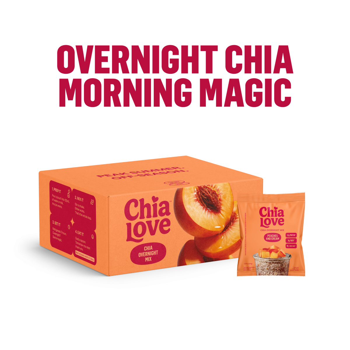 Chia Overnight Mix - Box of 8 Individual Pouches