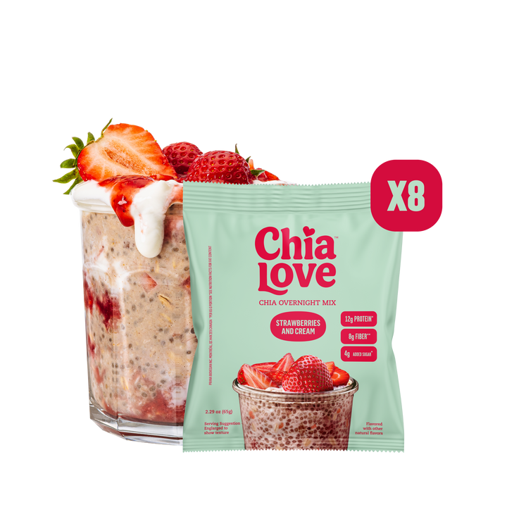 Chia Overnight Mix - Box of 8 Individual Pouches