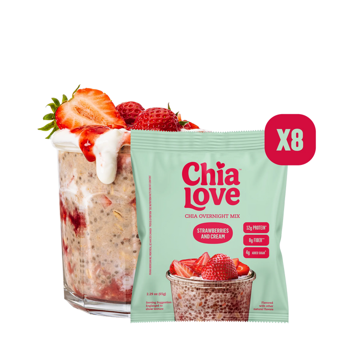 Chia Overnight Mix - Box of 8 Individual Pouches