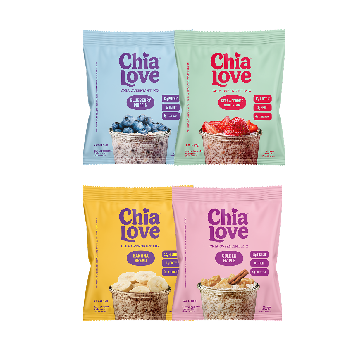 Chia Overnight Mix - Variety Pack (16)