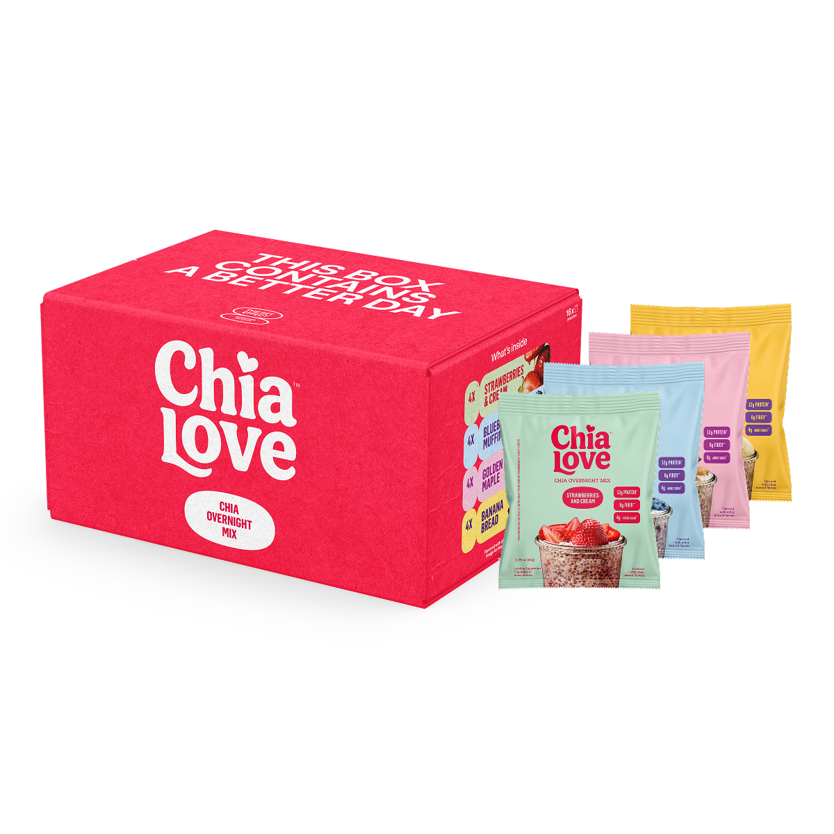 Chia Overnight Mix - Variety Pack (16)