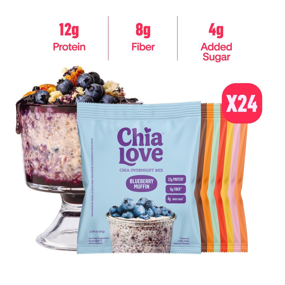 Chia Overnight Mix - Variety Pack (24)